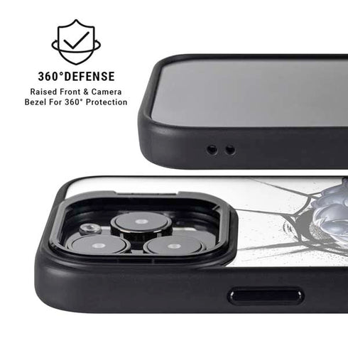 Marvel Venom Reaching Forward iPhone 15 Pro Max Kickstand Case